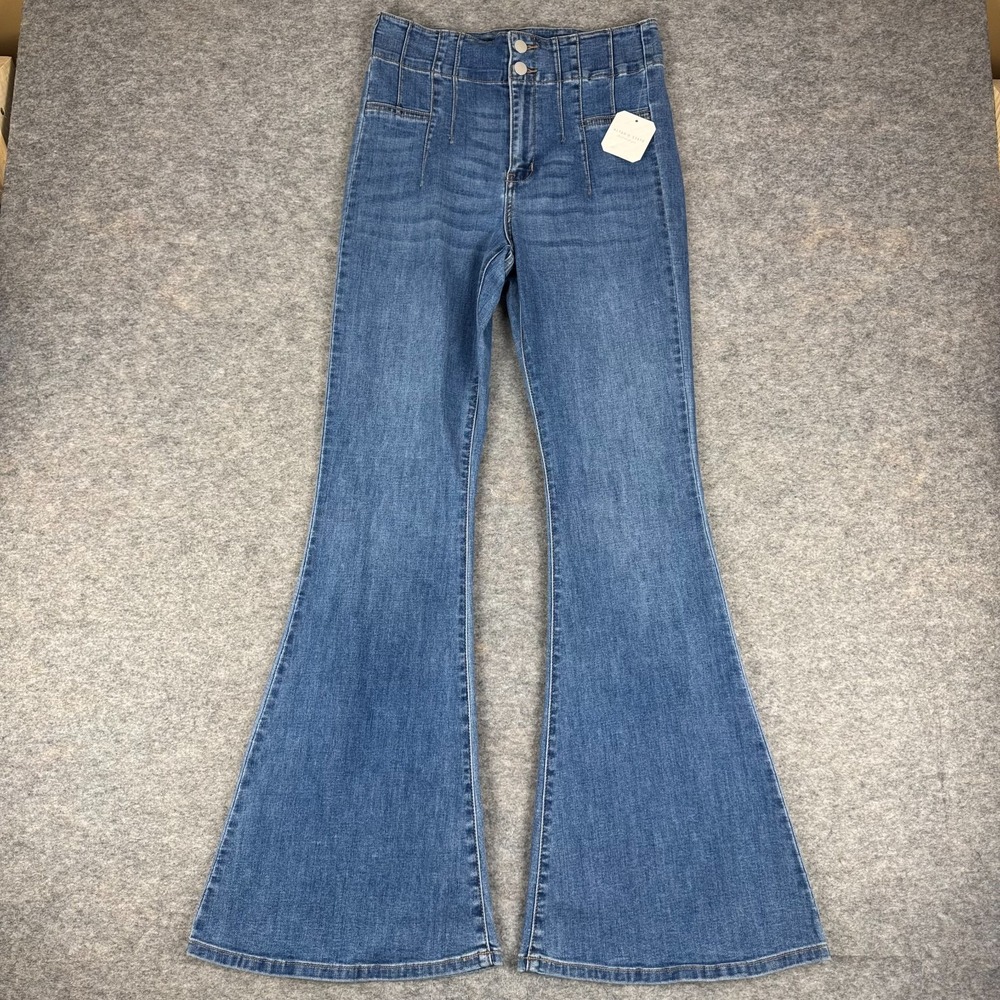 Altar'd Stateโ High Rise Flare Jeans 32" Denim Blue Womens 27